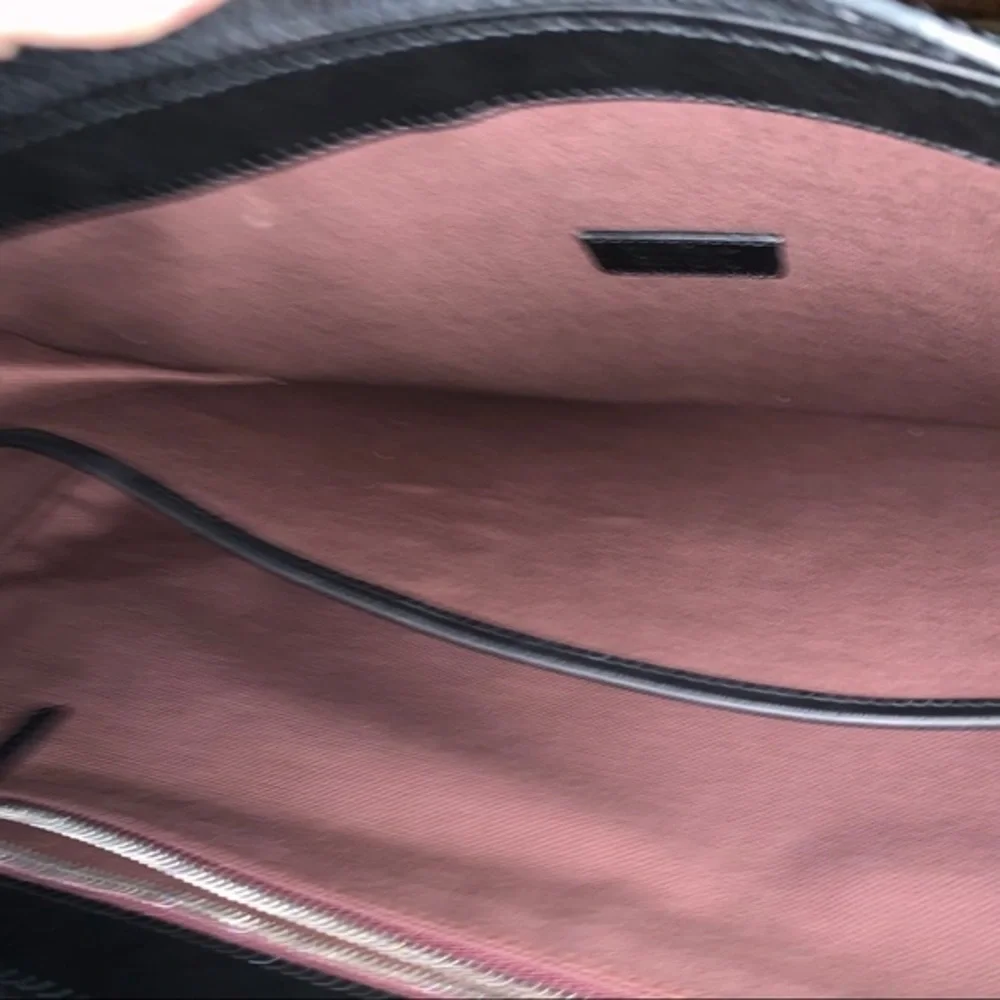 Classic Black Pebbled Leather Farragamo Weekender Duffel Bag - Men